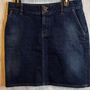 Ralph Lauren - Lauren Jeans Co Premium Classic Dark Blue Denim Mini Skirt Size 6